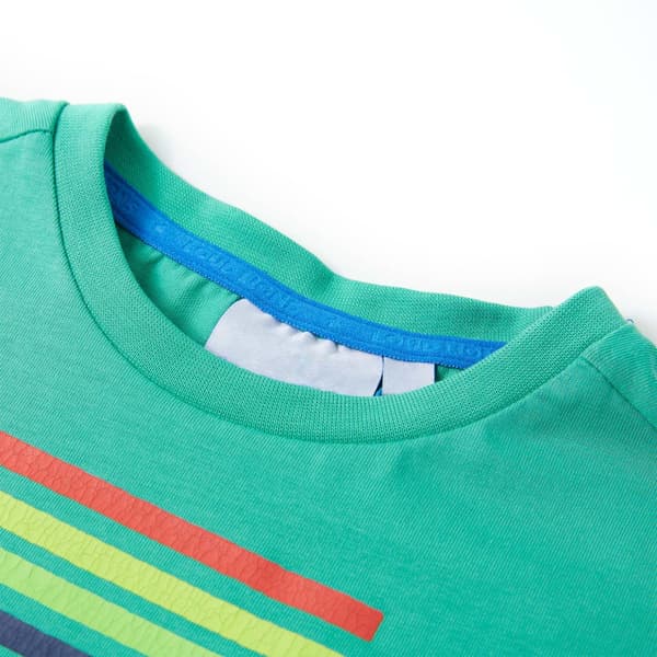 vidaXL T-shirt för barn grön 140