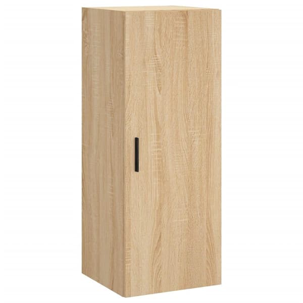 vidaXL Highboard sonoma eik 34,5x34x180 cm konstruert tre