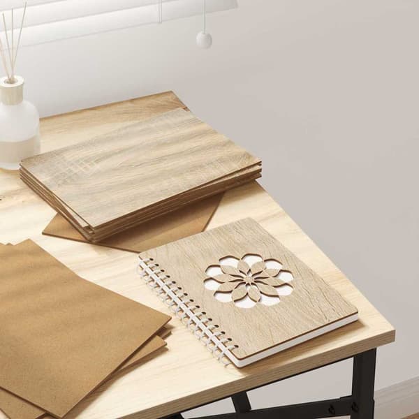vidaXL Dekorpaneler 150 pcs Sonoma eik 21 x 30 x 0,27 cm