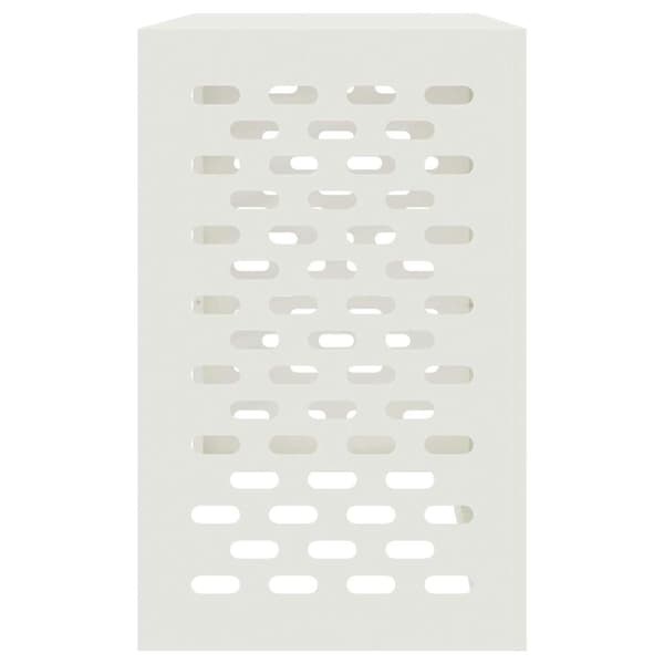 vidaXL Luftkonditioneringsskydd Vit 110 x 50 x 80 cm Stål