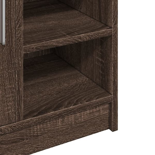 vidaXL Servantskap brun eik 63x29x55 cm konstruert tre