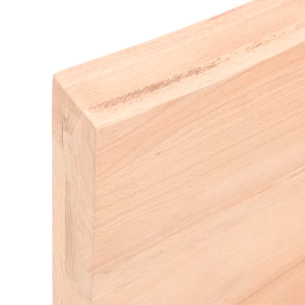 vidaXL Bordplate 60x40x(2-6) cm ubehandlet heltre eik