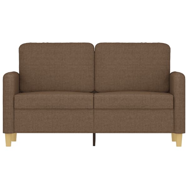 vidaXL 2-sitssoffa brun 120 cm tyg