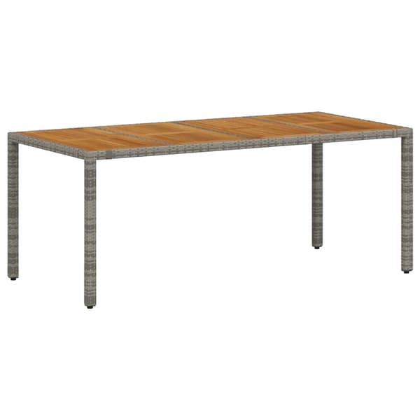 vidaXL Hage Spisegruppe 9 pcs Grå og Brun polyrotting
