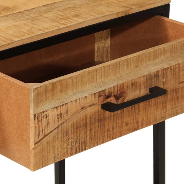 vidaXL Konsollbord 100x35x76 cm heltre mango og jern