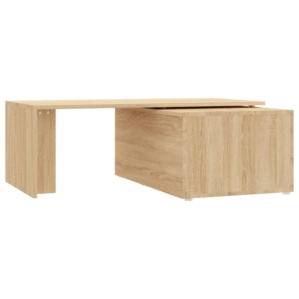 vidaXL Sofabord sonoma eik 150x50x35 cm konstruert tre change2