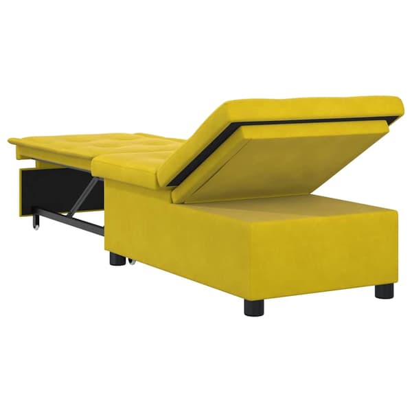 vidaXL Soffsäng Gul 194 x 67 x 82 cm Sammet