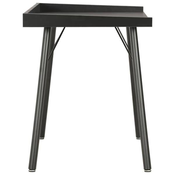 vidaXL Skrivebord svart 90x50x79 cm