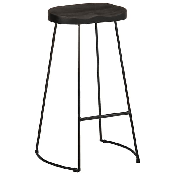 vidaXL Barkrakker 2 stk sort 45x40x78 cm heltre mango
