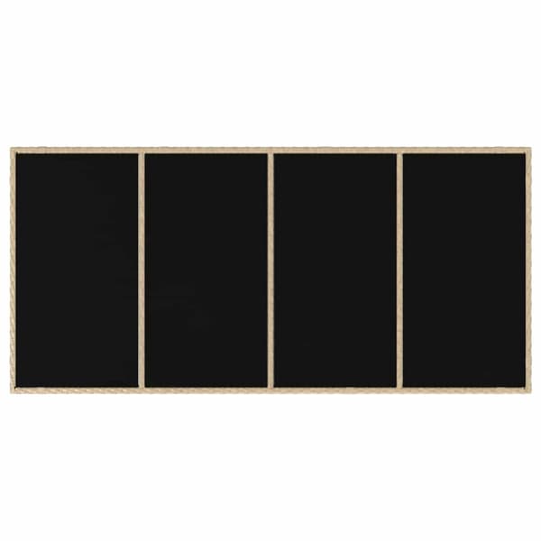 vidaXL Hage Spisegruppe 7 pcs Beige polyrotting