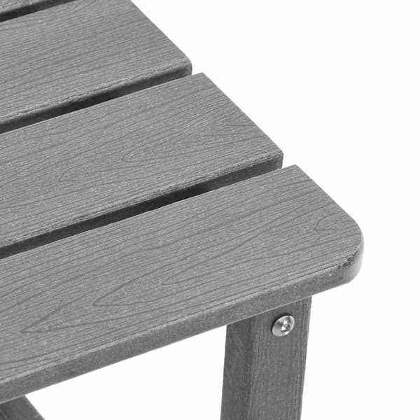 vidaXL Trädgård Stol 3 pcs Ljusgrå polyeten