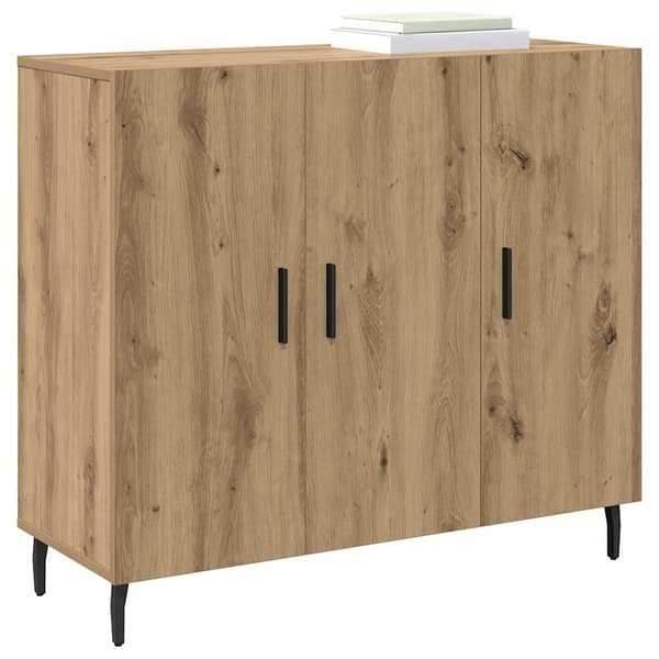 vidaXL Serviesskap Artisan Eik 90 x 34 x 80 cm Konstruert tre