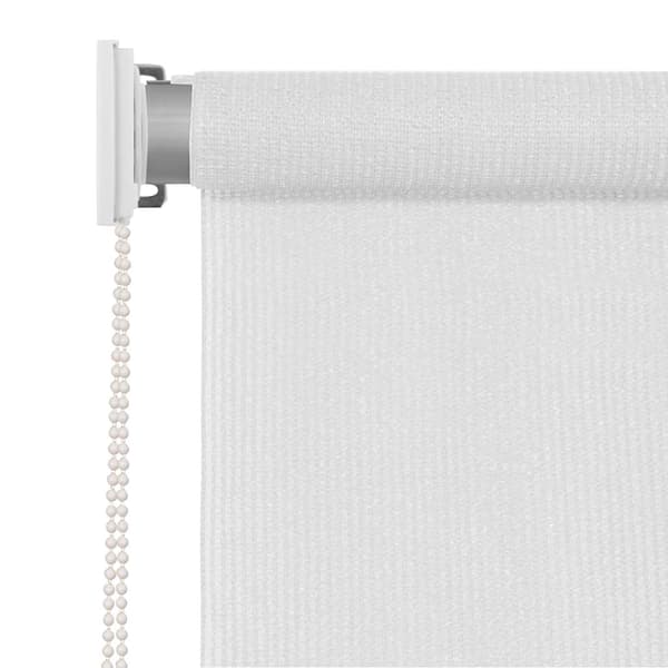 vidaXL Rullgardin utomhus 100x140 cm vit