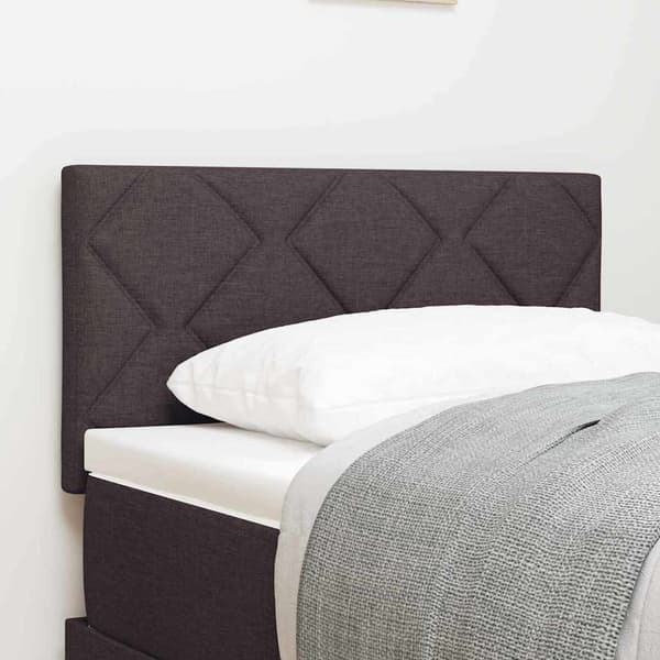 vidaXL LED huvuddyna Brun 80 cm tyg