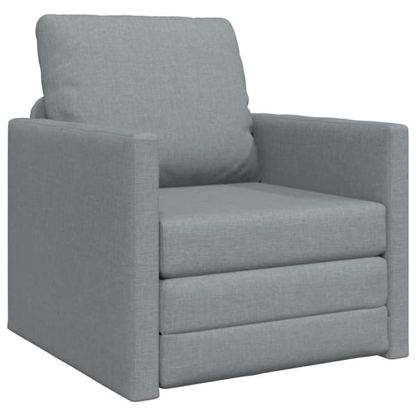 vidaXL Soffsäng 60cm Ljusgrå tyg
