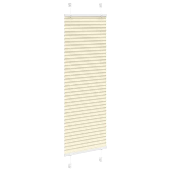 vidaXL plisségardin krem 40x150 cm Stoff Bredde 39,4 cm Polyester