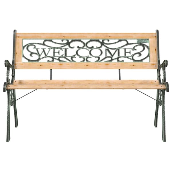 vidaXL Hagebenk 122 cm heltre gran