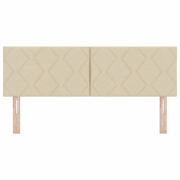 vidaXL LED huvuddyna Kräm 160 cm tyg