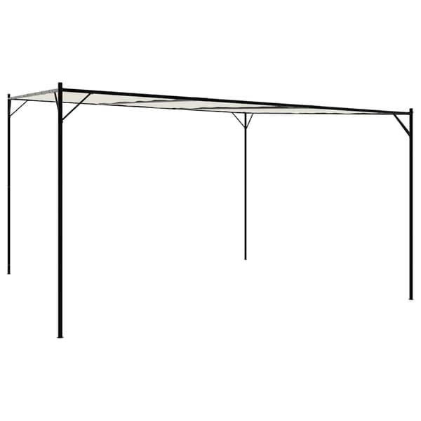 vidaXL Markis Vit 3 x 2,5 m Metall