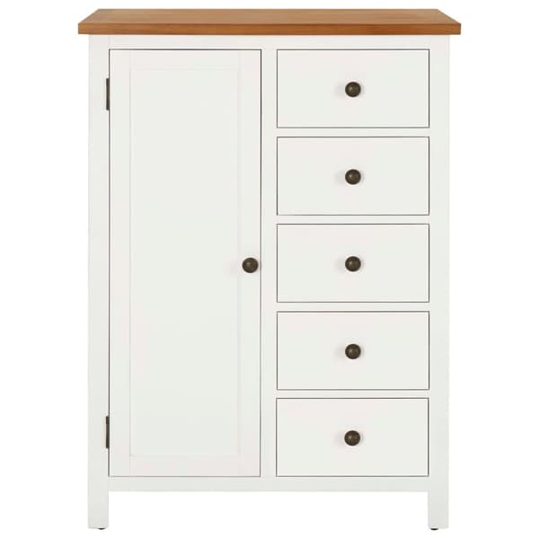 vidaXL Garderobe 76x52x105 cm heltre eik