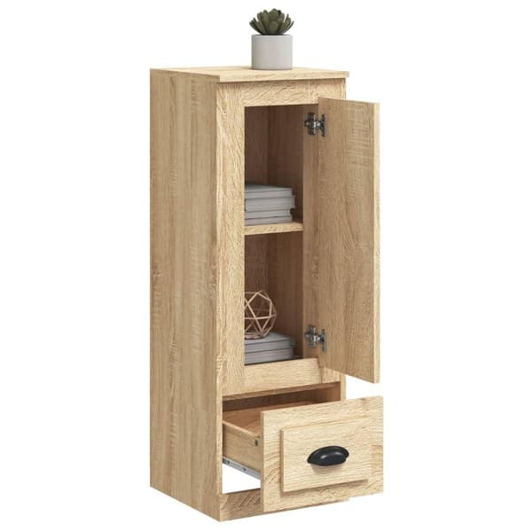 vidaXL Highboard sonoma eik 36x35,5x103,5 cm konstruert tre