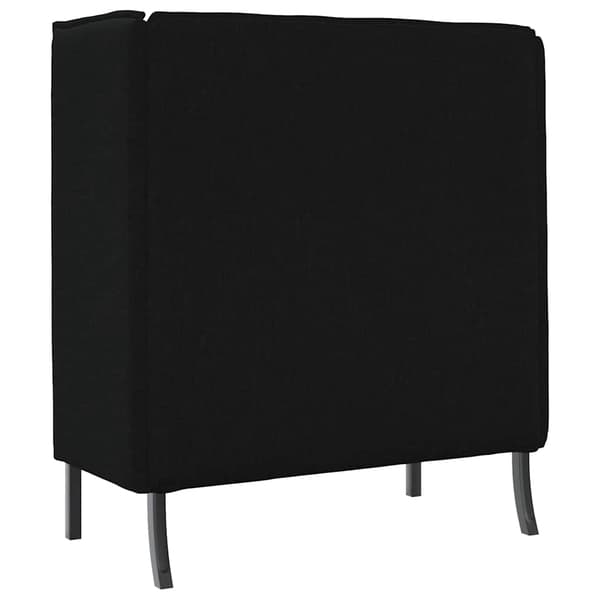 vidaXL Hög Ryggsoffa 101cm Svart tyg
