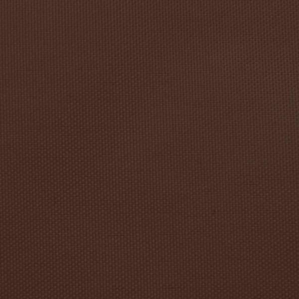vidaXL Solseil oxfordstoff rektangulær 3x6 m brun
