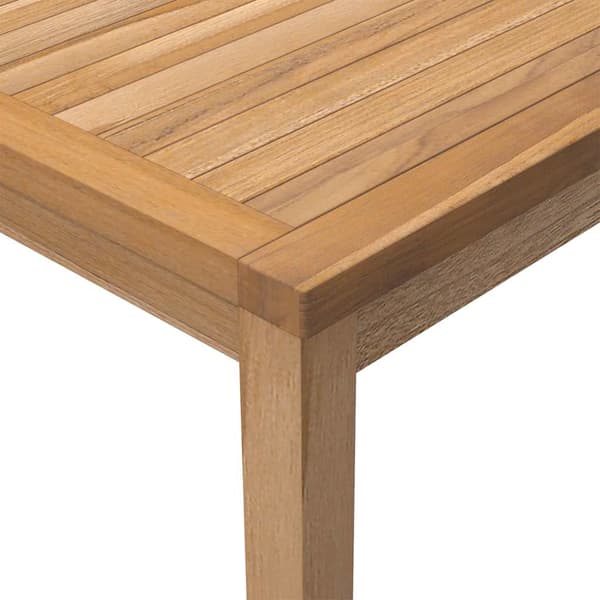 vidaXL Trädgårdsbord 110x110x77 cm massiv teak