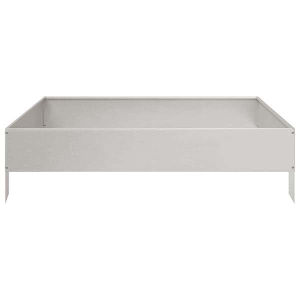 vidaXL Høybed 100x100x26 cm rustfritt stål
