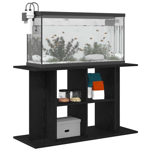 vidaXL Akvariestativ svart eik 100x40x60 cm konstruert tre