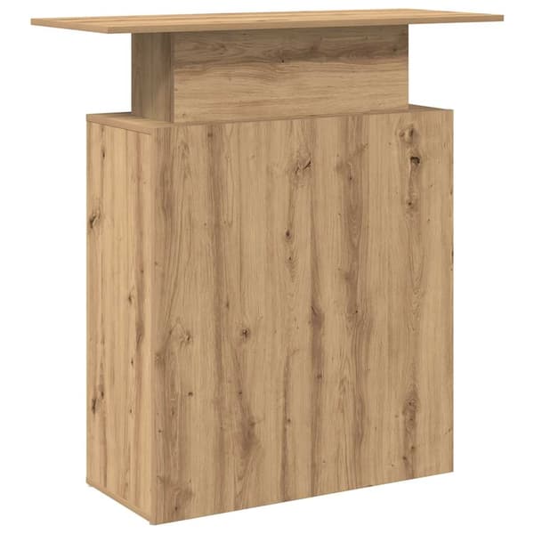vidaXL Receptionsdisk artisan ek 100x40x104 cm konstruerat trä