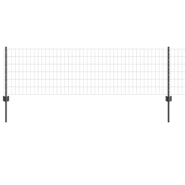 vidaXL Gjerde med innlegg. Grå 0.6 x 10 m Stål