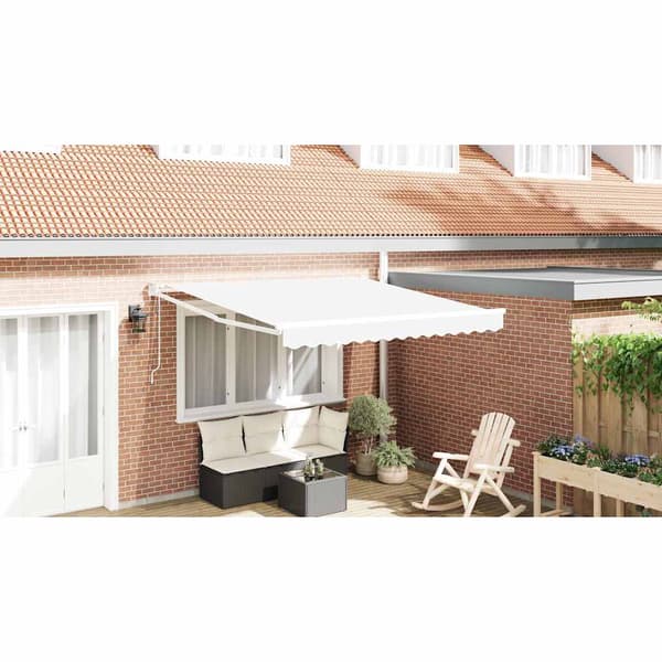 vidaXL Markis Vit 300 x 250 x 165 cm Polyester