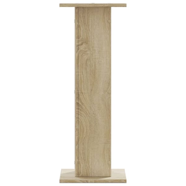 vidaXL Høyttalerstativ 2 stk sonoma eik 30x30x80 cm konstruert tre