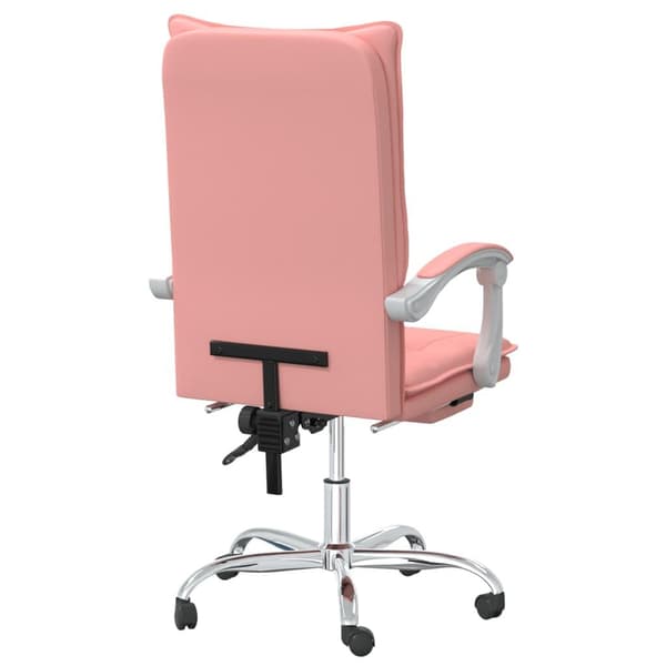 vidaXL Kontorsstol rosa konstläder