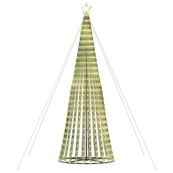 vidaXL LED julgran 1028 LED varmvit 403 cm