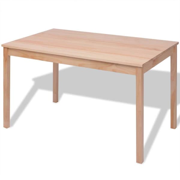 vidaXL Matbord och stolar 7 delar furu