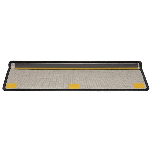 vidaXL Trappematter 20 stk 65x21x4 cm svart rektangulær kant