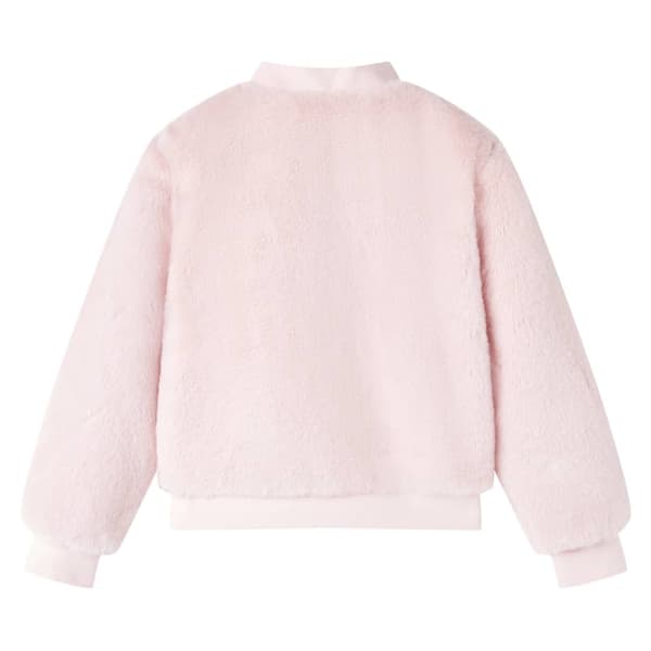 vidaXL Jacka för barn konstpäls rosa 116