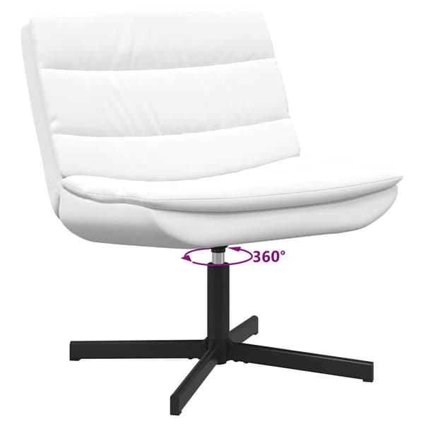 vidaXL Skrivstol Vit 63 x 75 x 76 cm PU