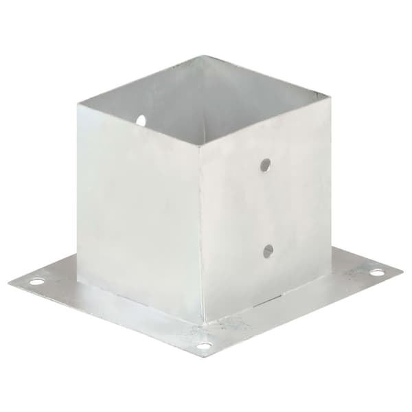 vidaXL Stolpeankere 4 stk galvanisert metall 141 mm
