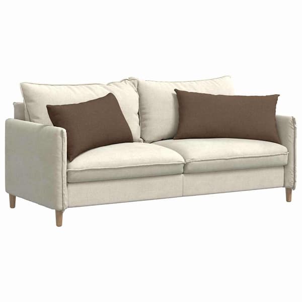 vidaXL Soffkuddar 2 st Brun 80 x 40 cm tyg