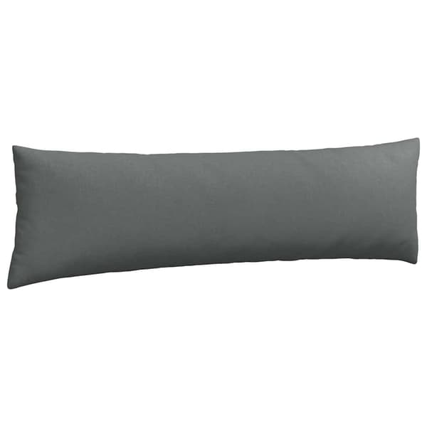 vidaXL Soffkuddar 2 st Mörkgrå 145 x 40 cm tyg