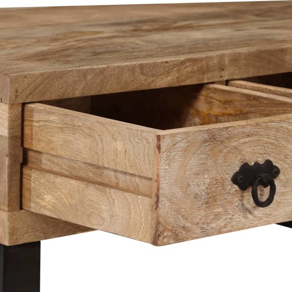 vidaXL Sofabord med 3 skuffer heltre mango 90x50x35 cm change2