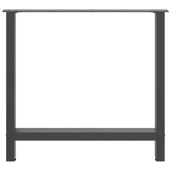 vidaXL Soffbordsben antracit 2 st 80x(72-73) cm stål