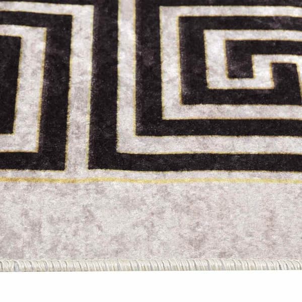 vidaXL Vaskbart teppe 120x180 cm lys beige sklisikker