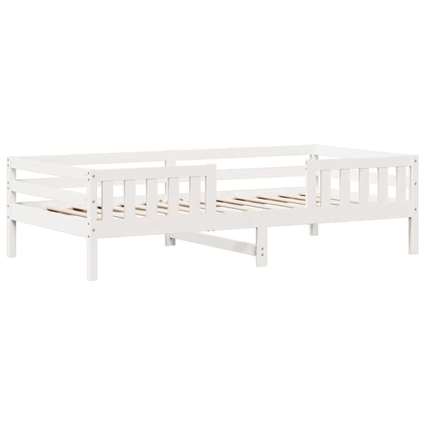 vidaXL Dagbädd Vit 80x200 cm massiv furu