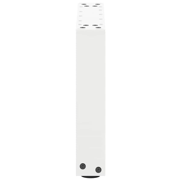 vidaXL Soffbordsben U-formade 2 st vit 30x(30-31) cm stål