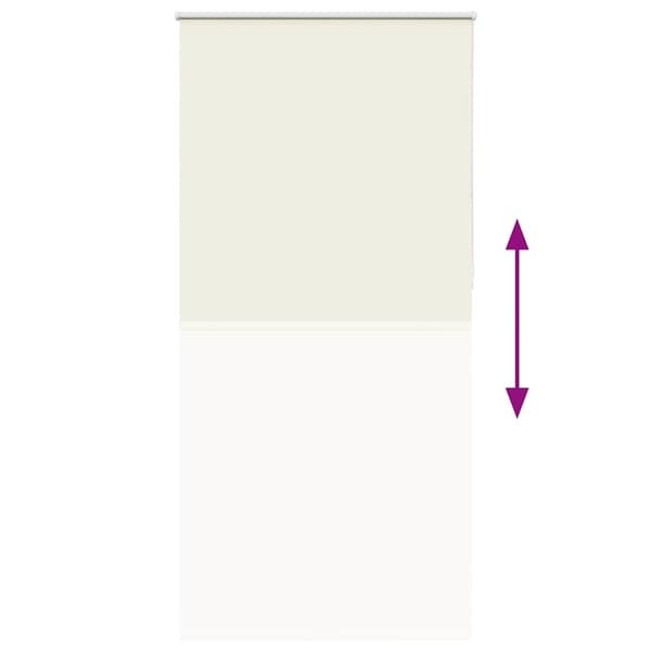 vidaXL Rullegardin lystette 90x230 cm stoff bredde 85,7 cm polyester