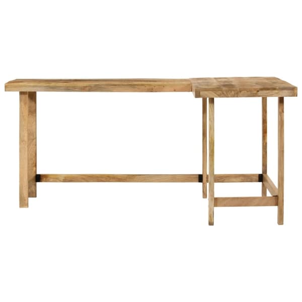 vidaXL Skrivebord 165x110x75 cm heltre mango